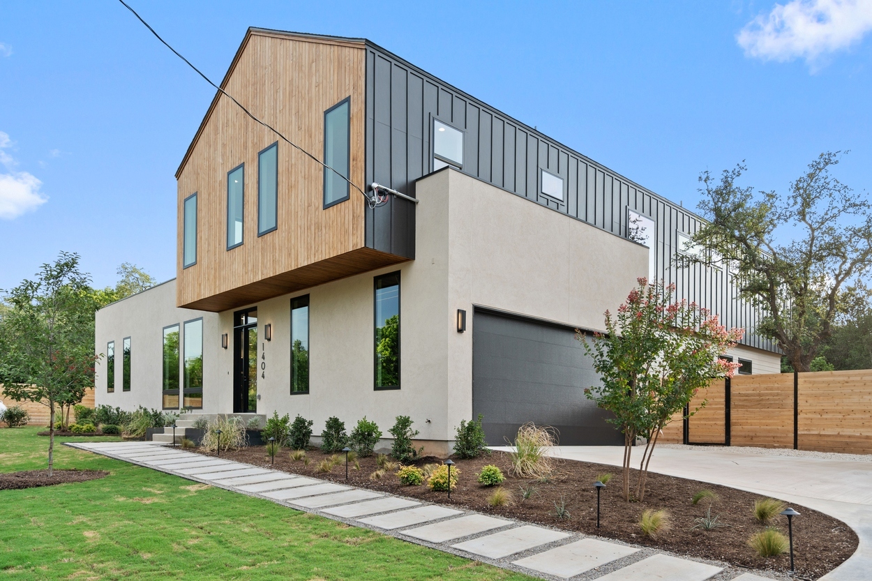 Barton Hills custom home exterior